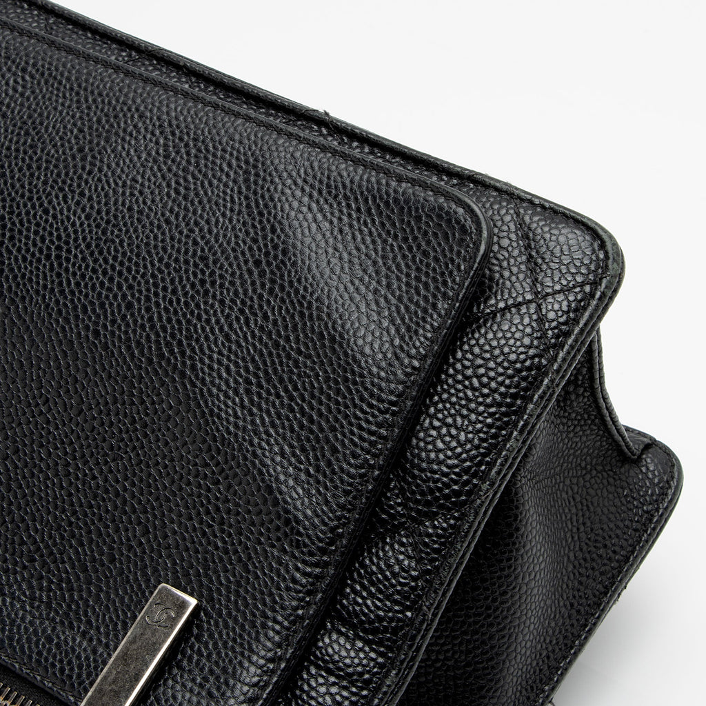 Chanel Caviar Leather Retro Class Medium Flap Bag (SHF-6qTNHe)