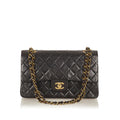 Chanel Classic Lambskin Leather Double Flap Bag (SHG-27218)