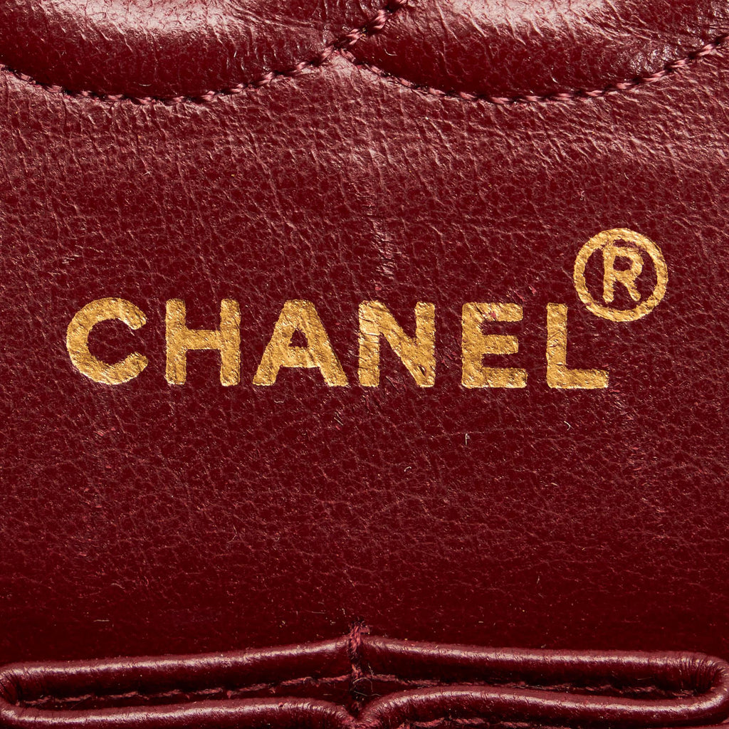 Chanel Classic Lambskin Leather Double Flap Bag (SHG-31300)