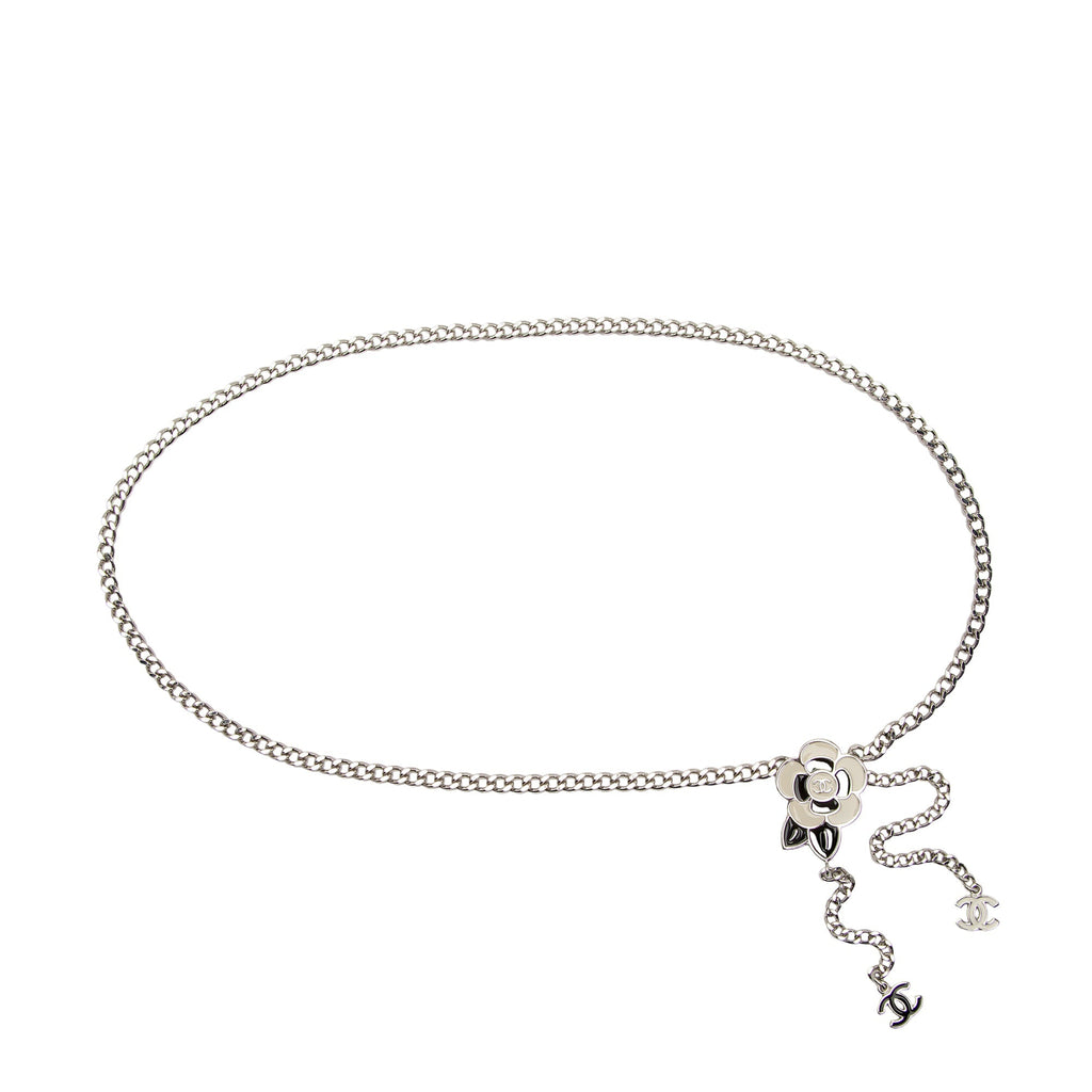 Chanel Enamel Camillia CC Chain Belt - Size OS (SHF-ZLPhfe)