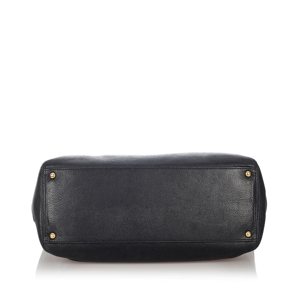 Chanel Executive Cerf Leather Tote Bag (SHG-26789)