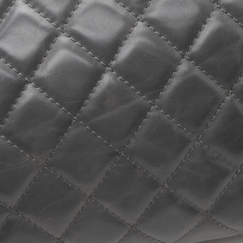 Chanel Glazed Calfskin Accordion Flap Bag (SHF-19847)