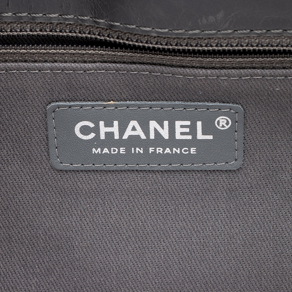 Chanel Glazed Calfskin Accordion Flap Bag (SHF-19847)
