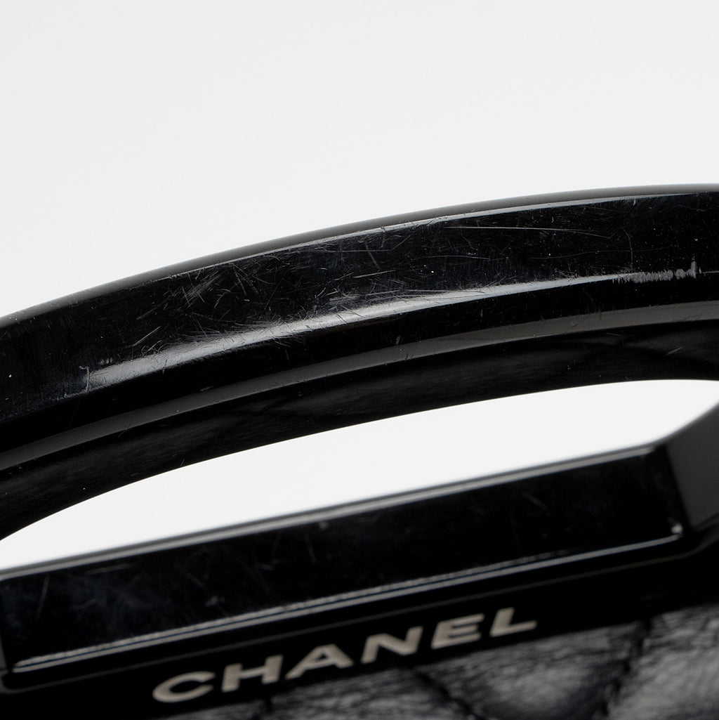 Chanel Glazed Calfskin CC Delivery Small Shopping Tote (SHF-AR0t7R)