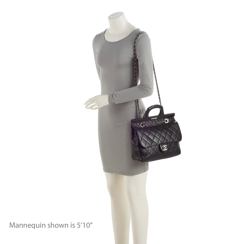 Chanel Glazed Calfskin CC Delivery Small Shopping Tote (SHF-AR0t7R)