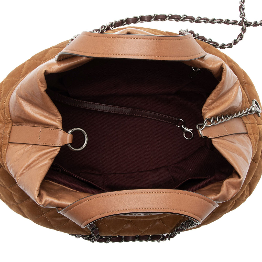 Chanel Iridescent Calfskin In the Mix Bowler Small Tote (SHF-otOqlH)