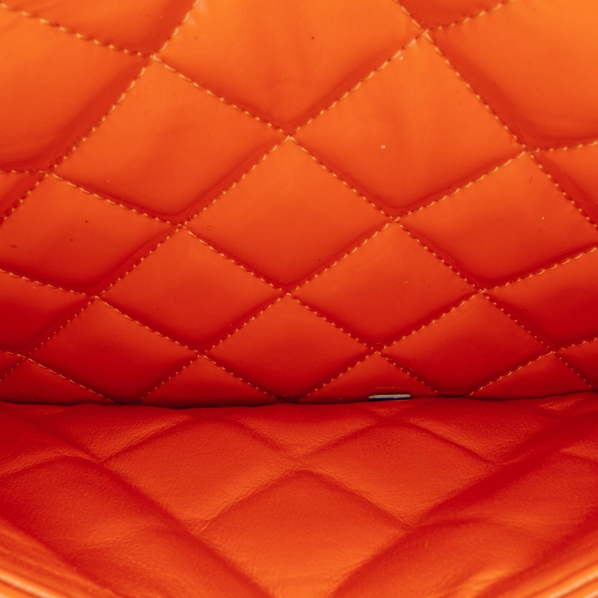 Chanel Jumbo Classic Patent Double Flap Bag (SHG-37472)