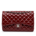 Chanel Jumbo Classic Patent Double Flap (SHG-fh31oX)