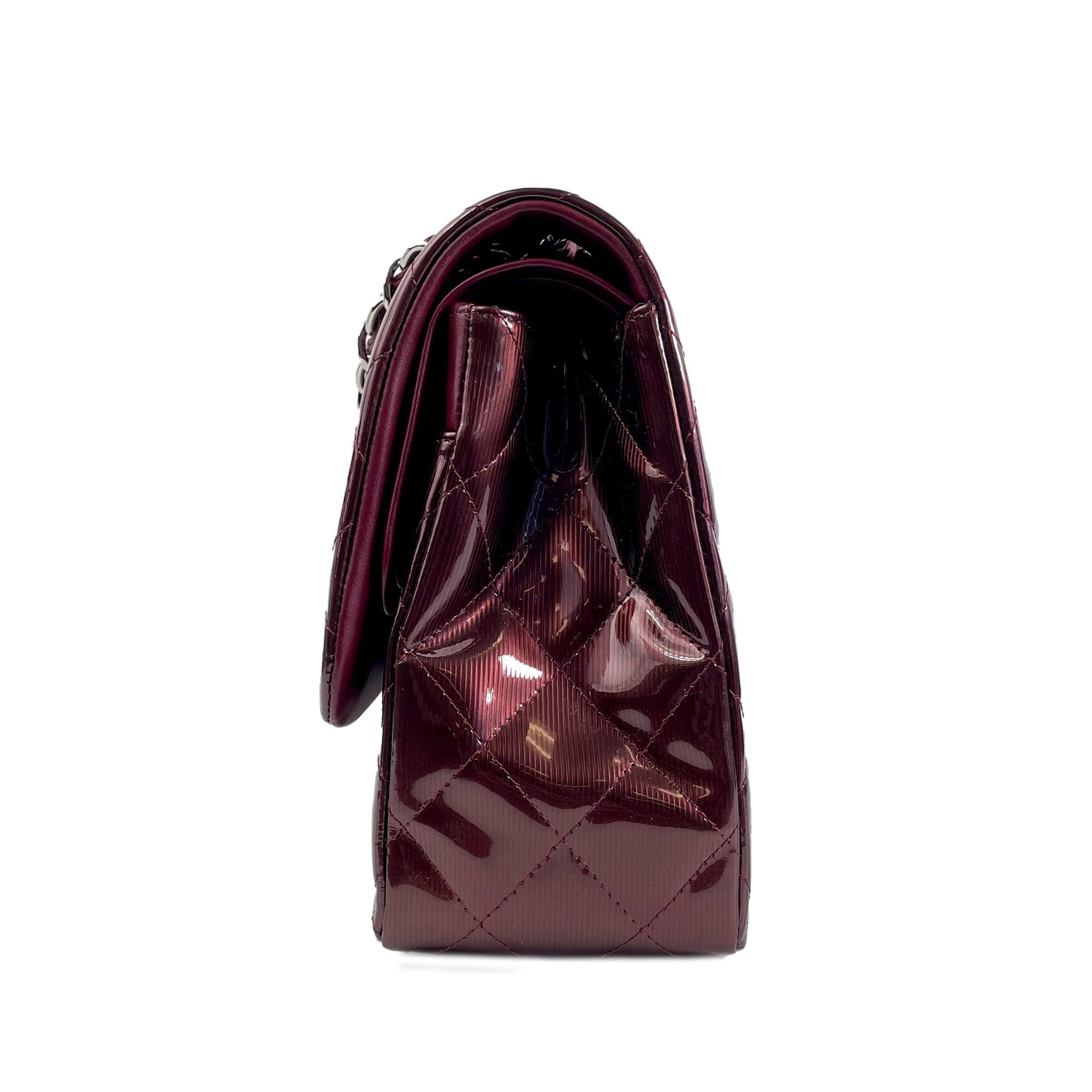 Chanel Jumbo Classic Patent Double Flap (SHG-KP5acZ)
