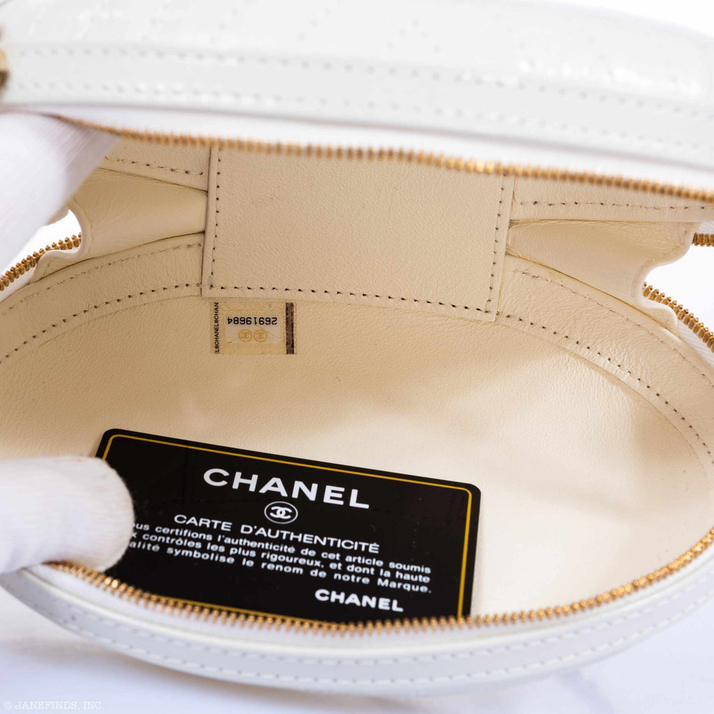 Chanel La Pausa Clutch White & Silver Cross Body Limited Edition