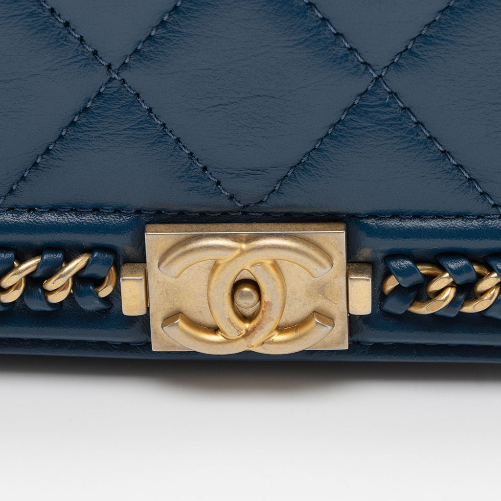 Chanel Lambskin Chain Around Boy Wallet on Chain Bag (SHF-jC1V6a)