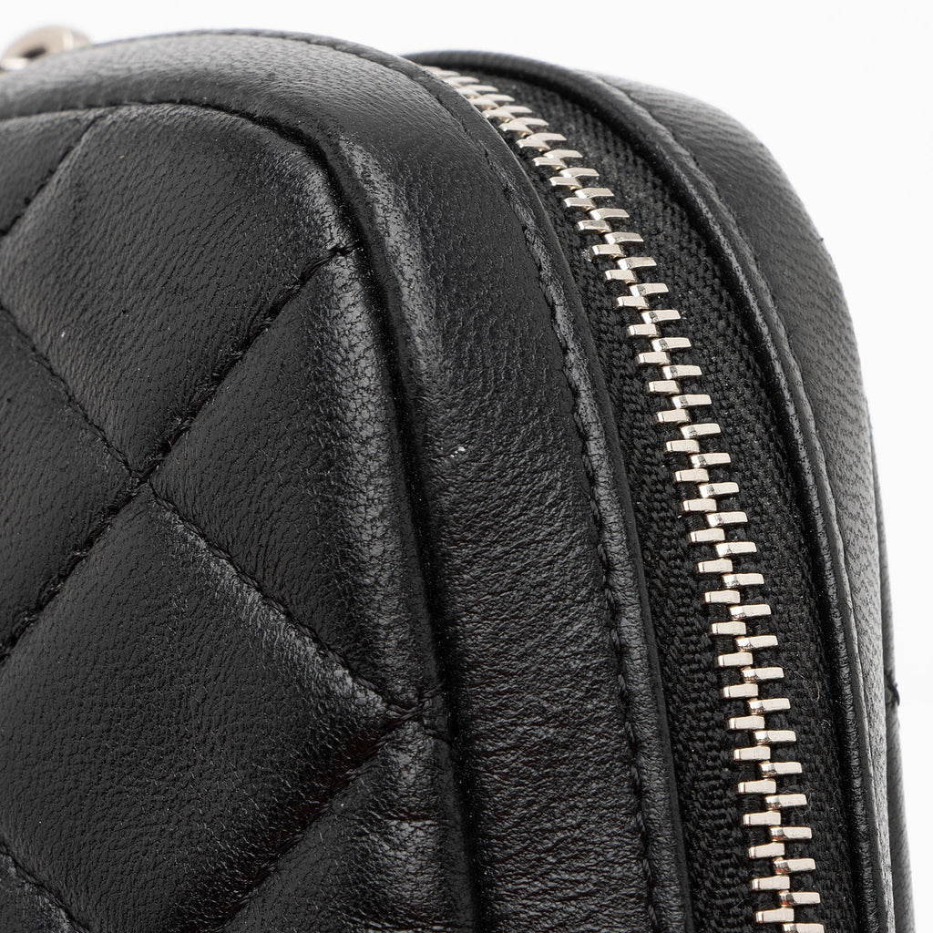 Chanel Lambskin Curvy Small Cosmetic Pouch (SHF-bKQqBi)