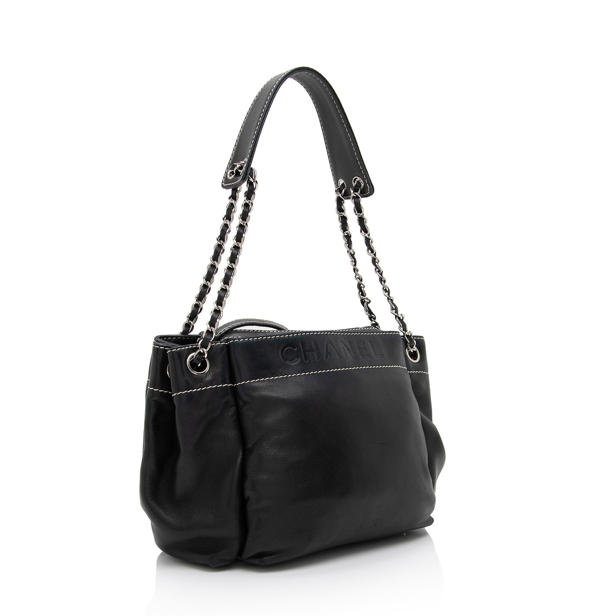 Chanel Lambskin LAX Accordion Shoulder Bag (SHF-WhynN4)