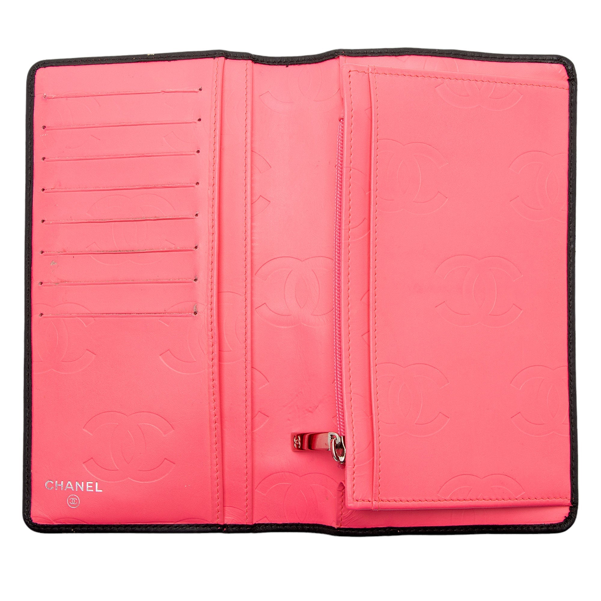 Chanel Lambskin Ligne Cambon Bi-Fold Wallet (SHF-OgEBD2)