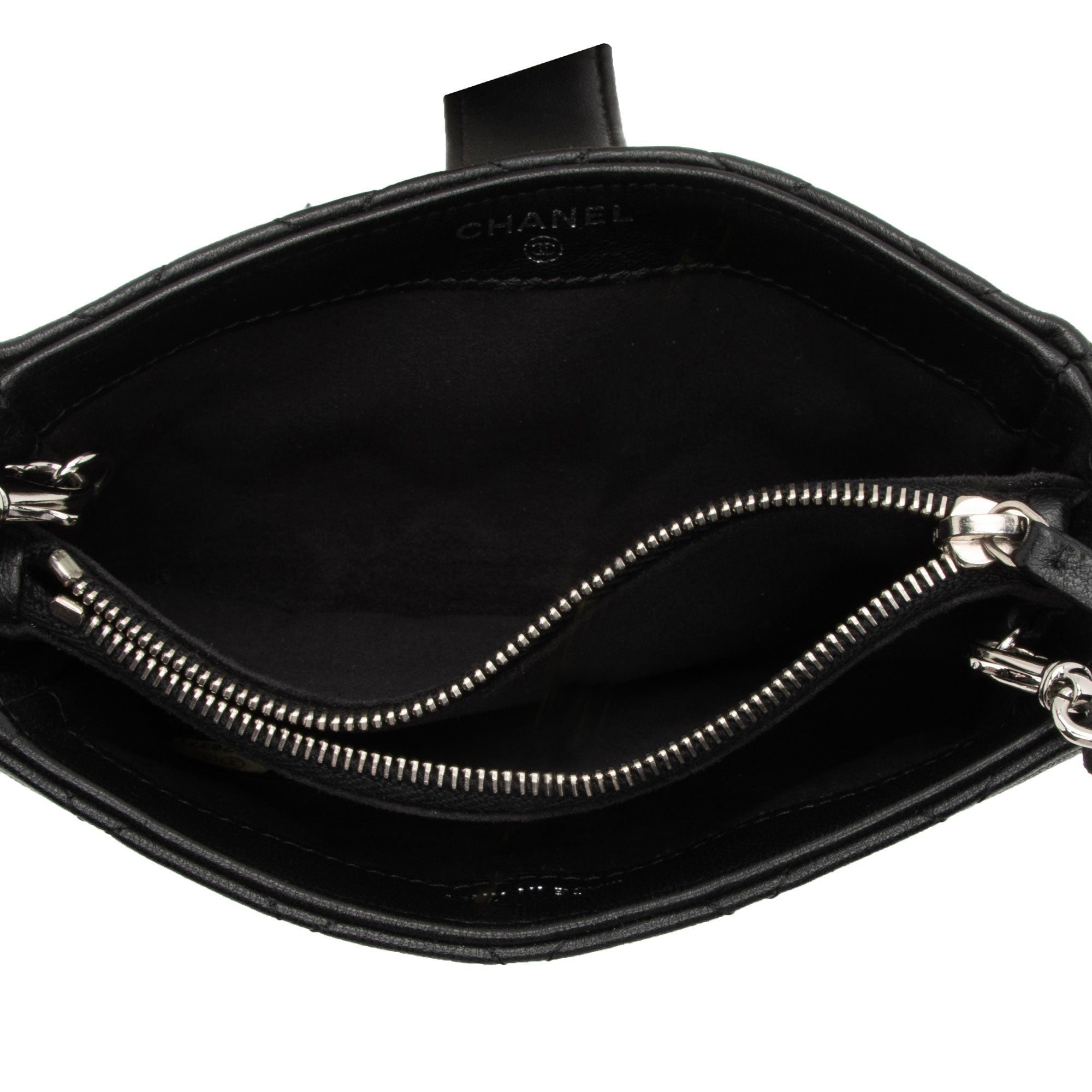 Chanel Lambskin Valentine Charms Mini Phone Holder Crossbody Bag (SHF-LaTesi)