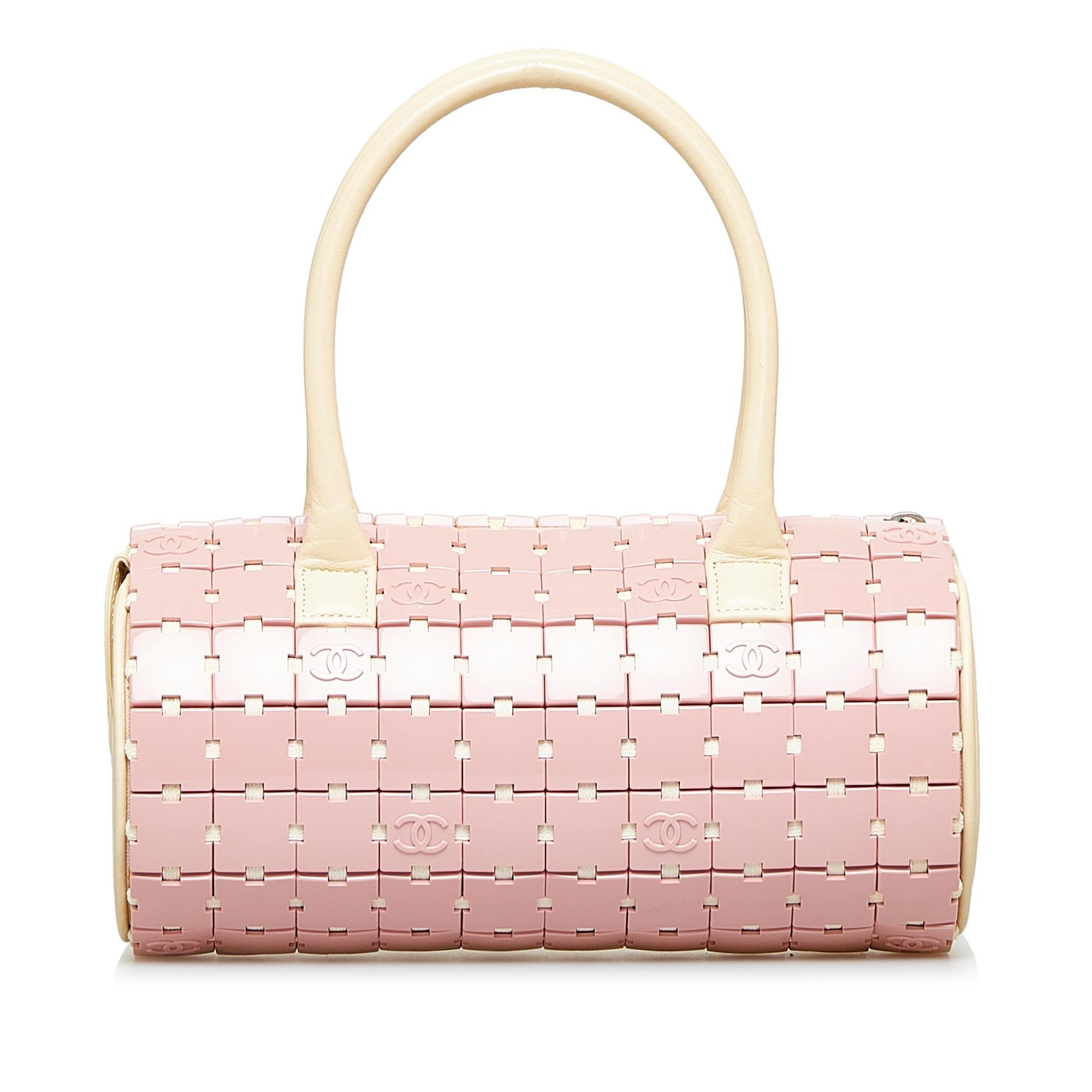 Chanel Lucite Puzzle Barrel Handbag (SHG-FENZ2D)