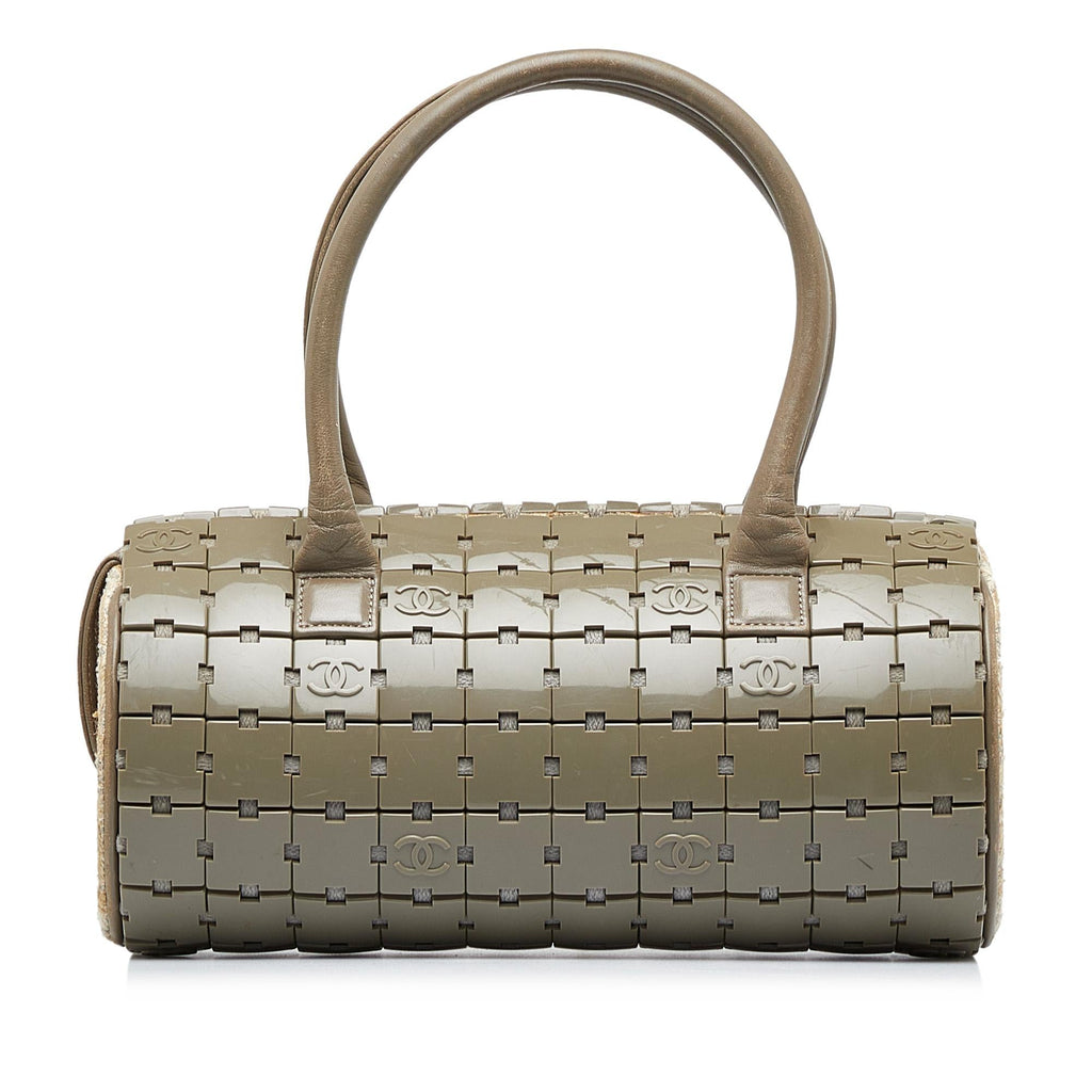 Chanel Lucite Puzzle Barrel Handbag (SHG-WS6nP1)
