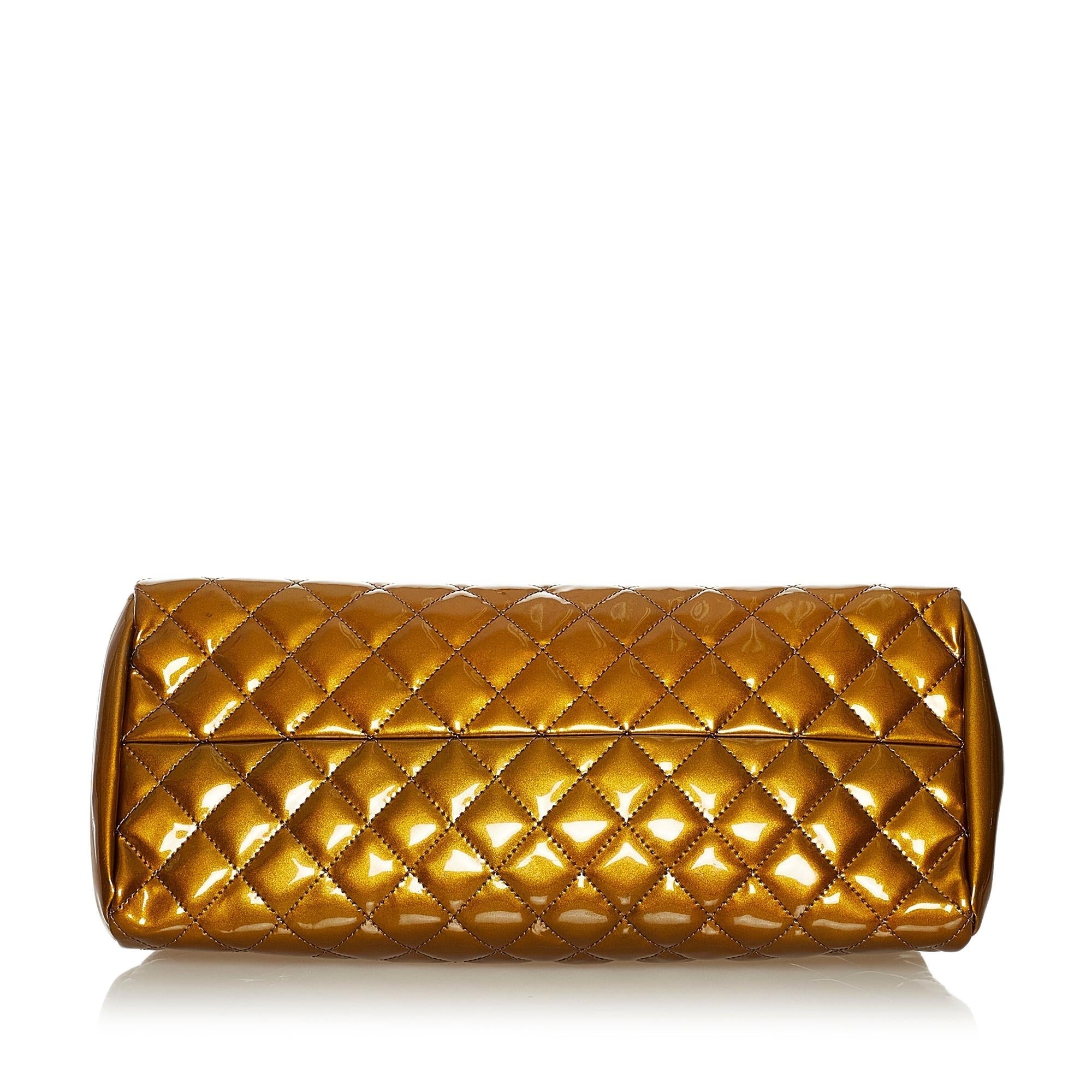 Chanel Mademoiselle Lambskin Leather Bowling Bag (SHG-34405)