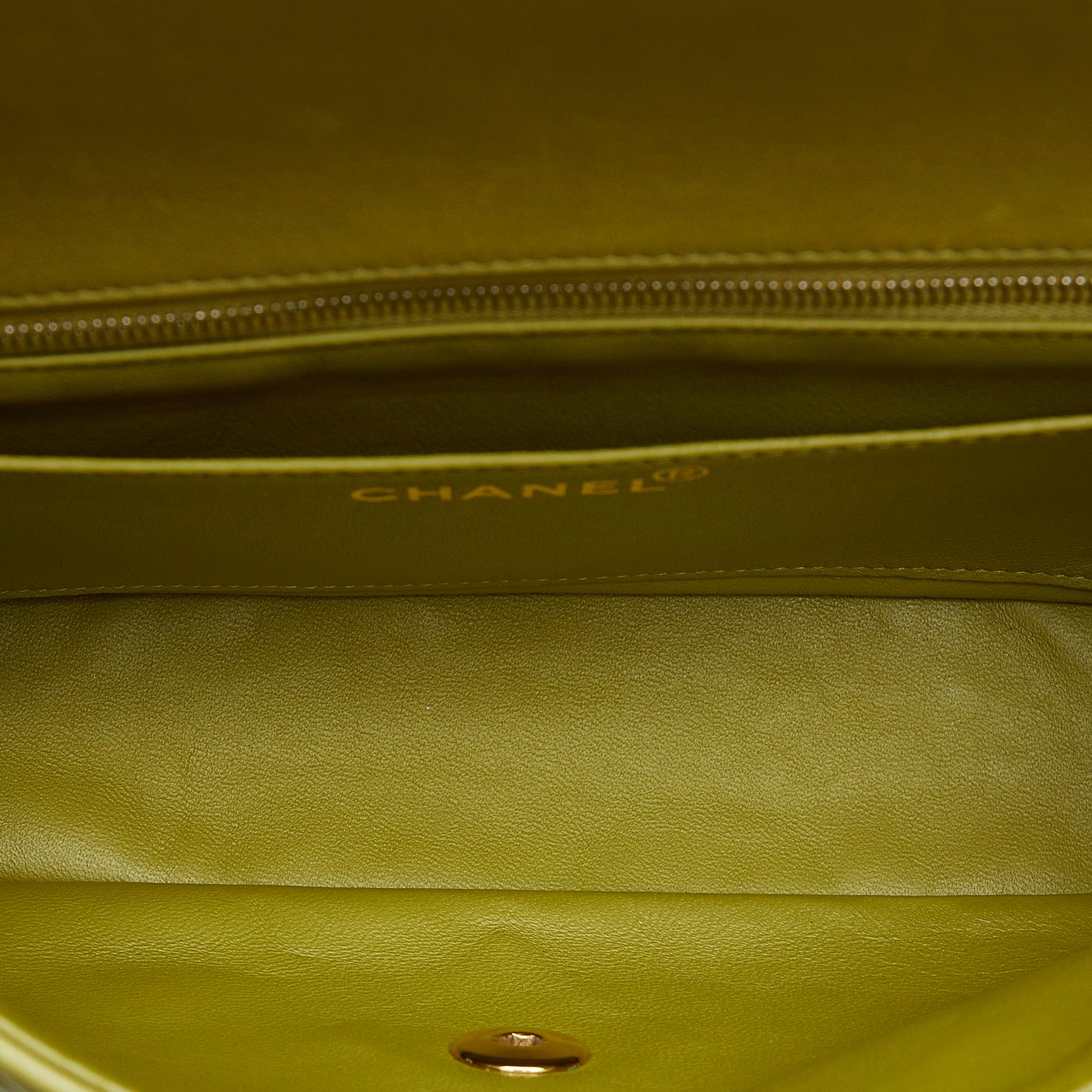 Chanel Medium Classic Lambskin Single Flap (SHG-aqydrY)