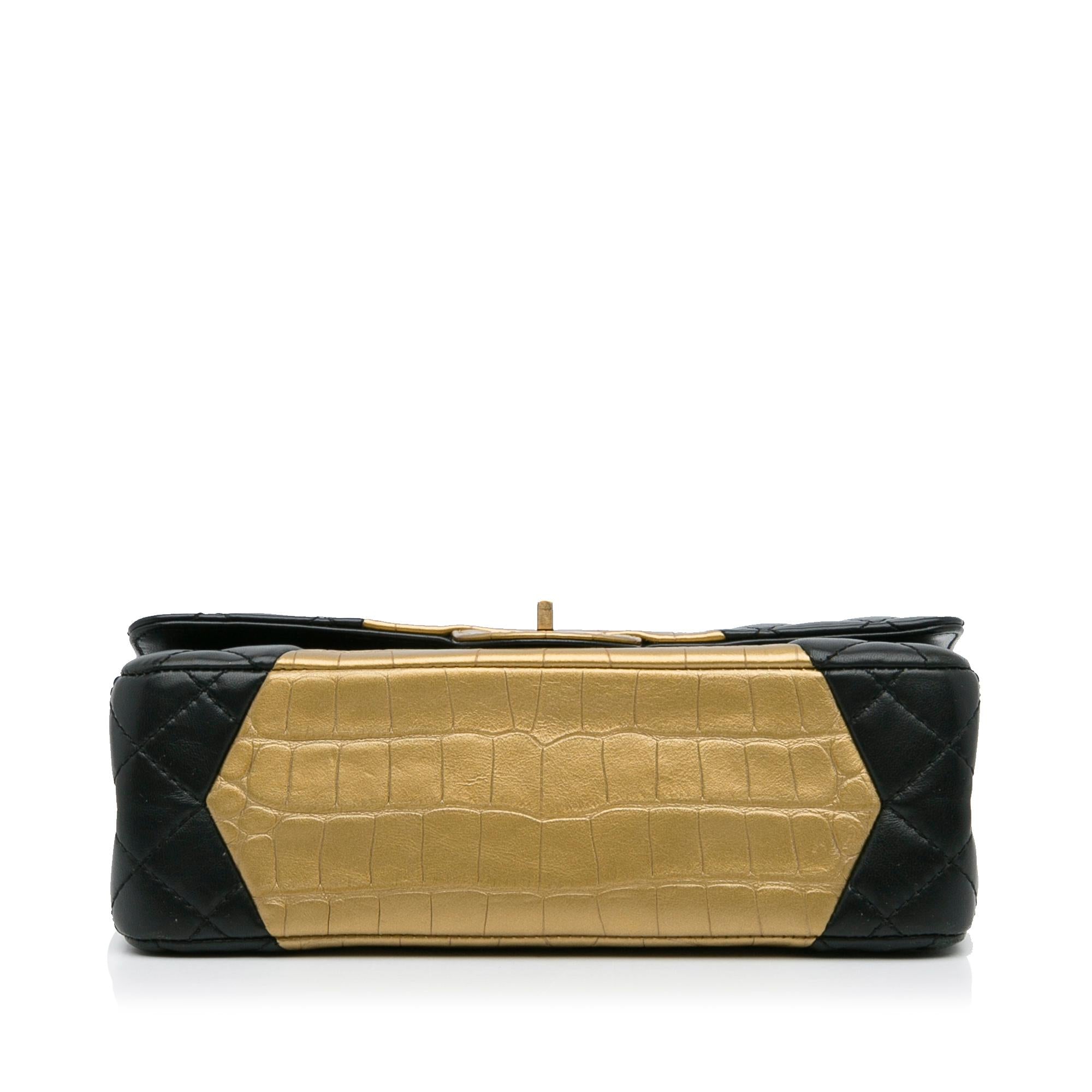 Chanel Medium Croc Embossed Lambskin 2.55 Reissue Double Flap Bag (SHG-JzyULz)