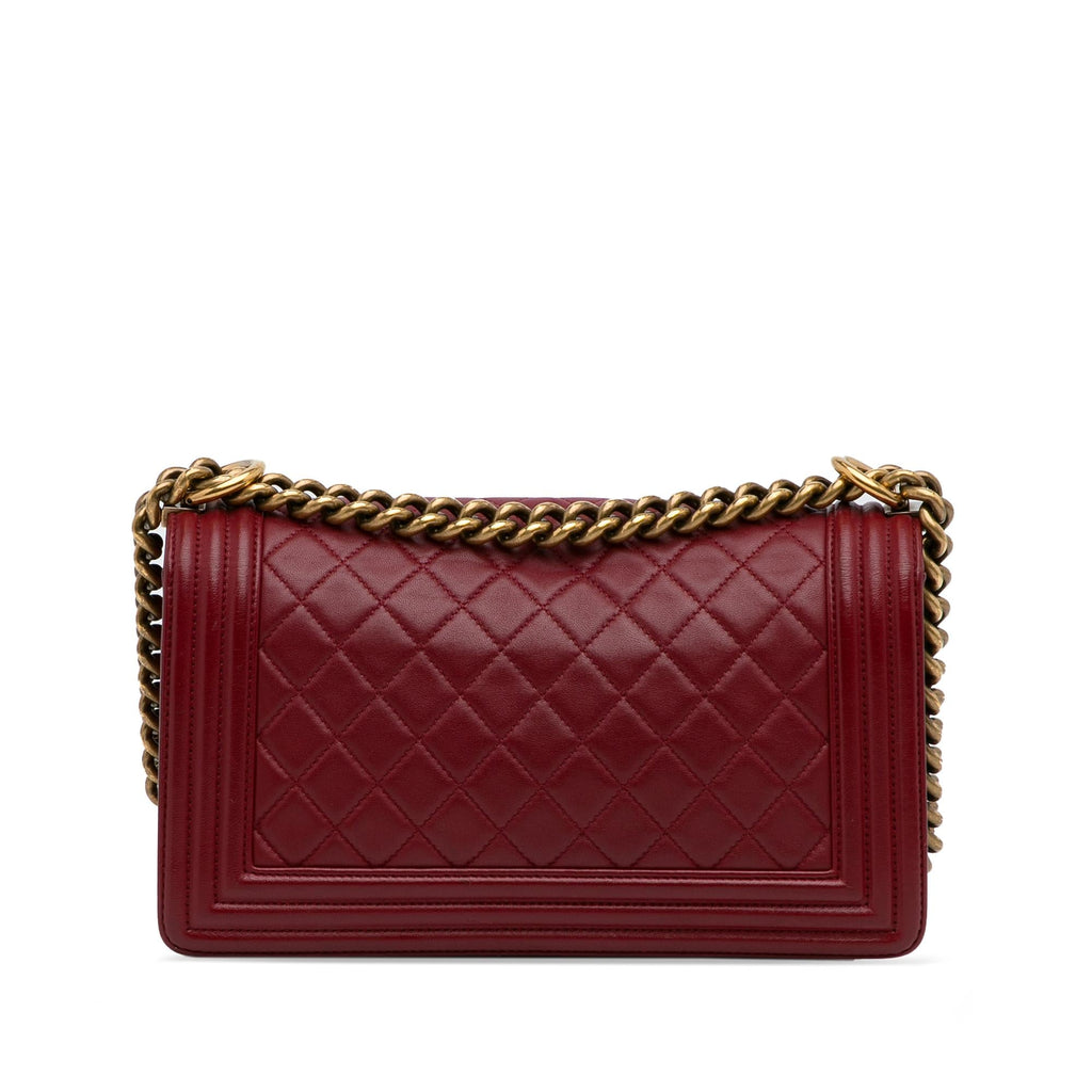 Chanel Medium Lambskin Boy Flap Bag (SHG-8UJu8C)