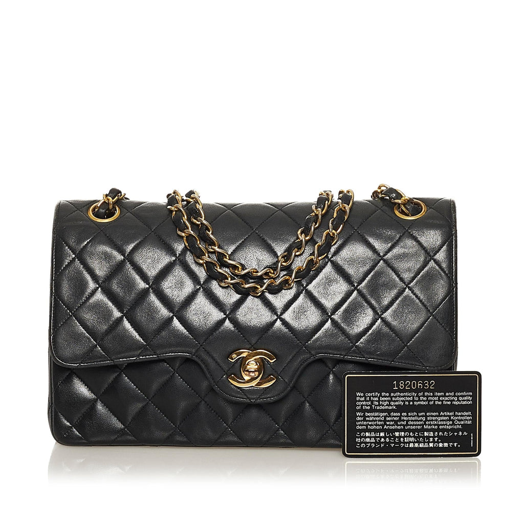 Chanel Medium Lambskin Double Flap (SHG-zQFU29)