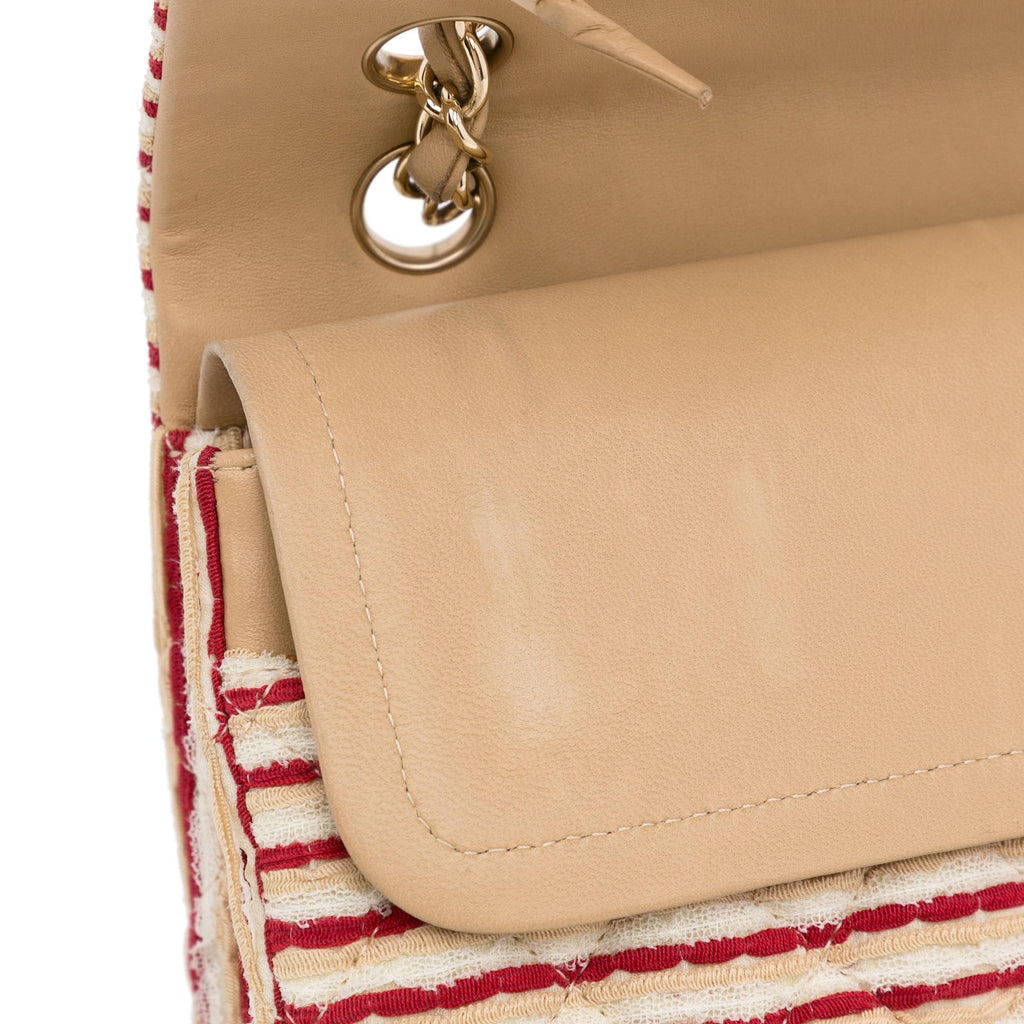 Chanel Medium Quilted Jersey Coco Sailor Double Flap Bag (SHG-oClTky)