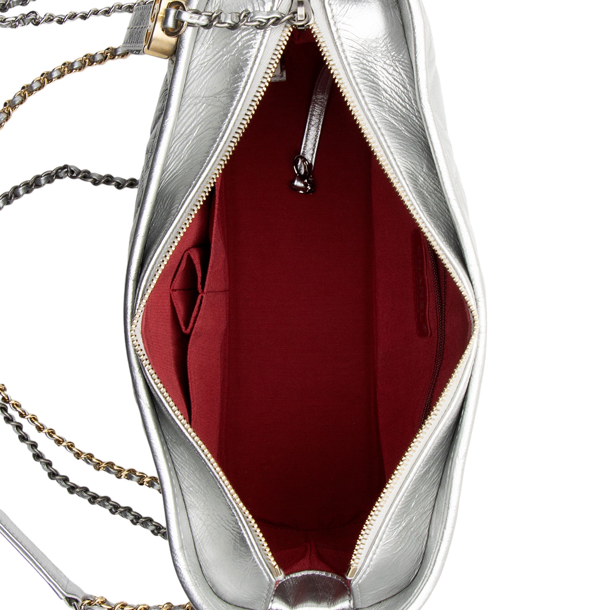 Chanel Metallic Aged Calfskin Gabrielle Medium Hobo (SHF-RJhsNR)