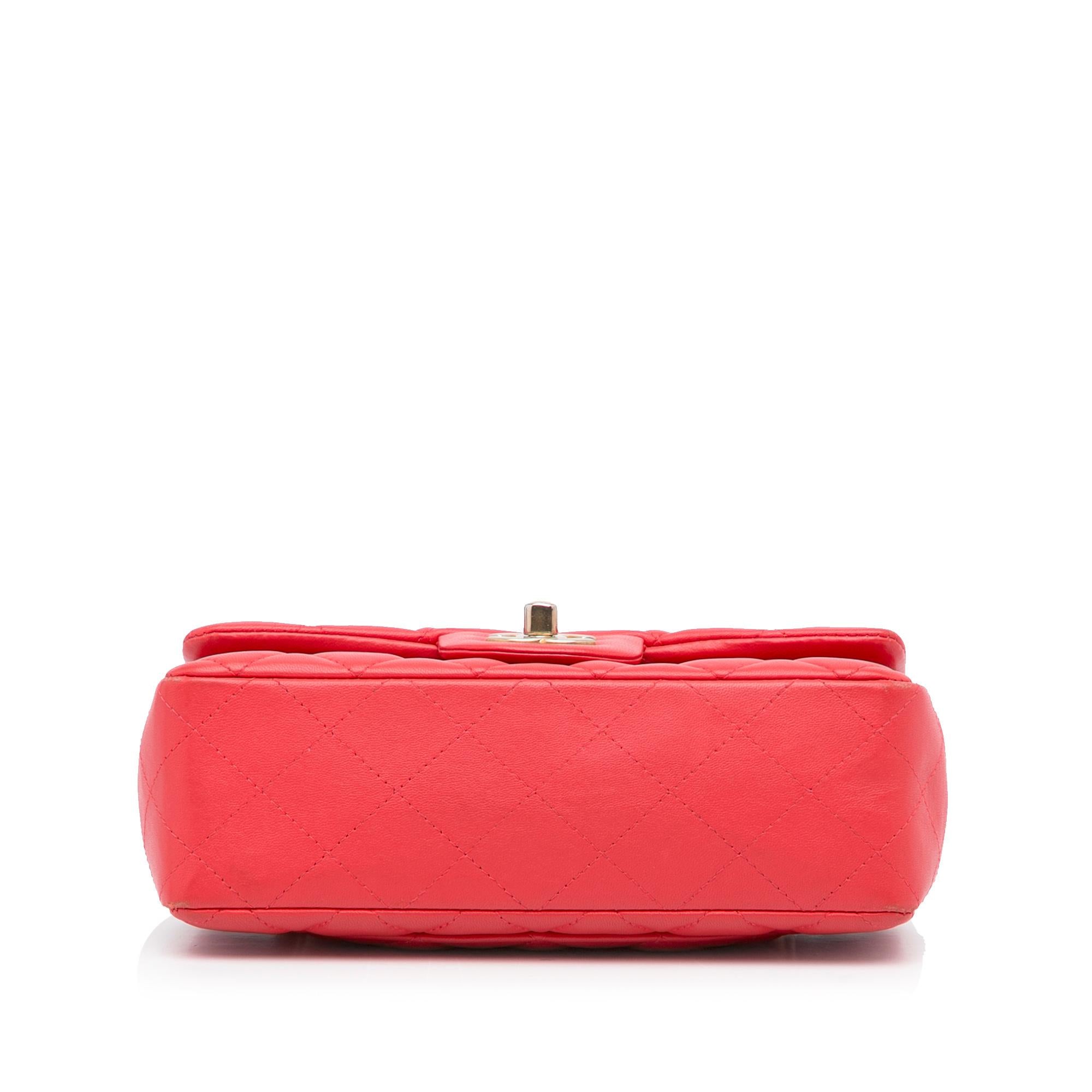 Chanel Mini Classic Lambskin Rectangular Single Flap (SHG-ShijLx)