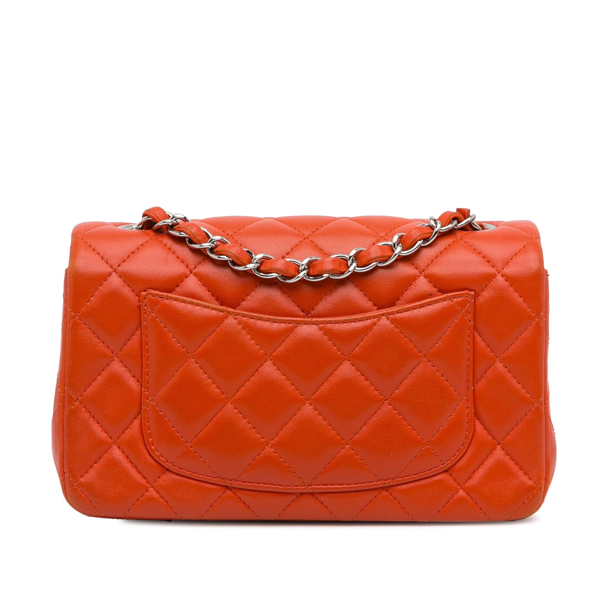 Chanel Mini Classic Lambskin Rectangular Single Flap (SHG-HISR5u)