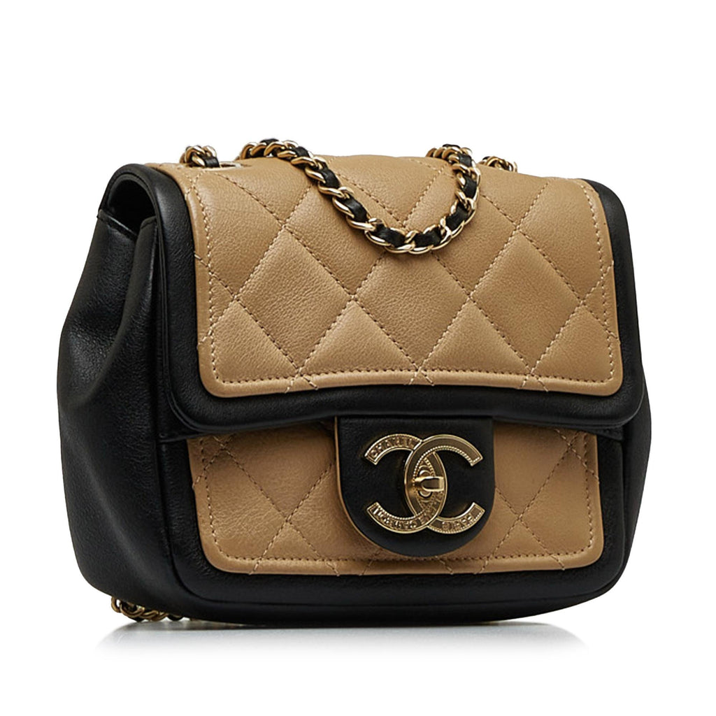Chanel Mini Square Graphic Flap Crossbody Bag (SHG-Chgcwz)
