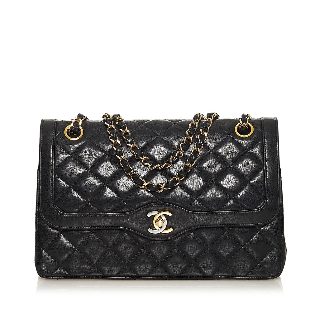 Chanel Paris Limited Edition Lambskin Double Flap Bag (SHG-35234)
