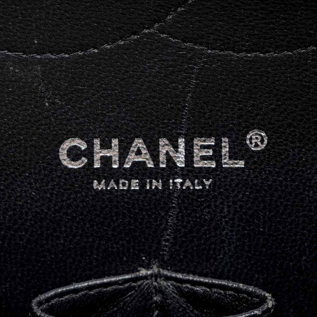 Chanel Patent Leather Classic Jumbo Double Flap Bag (SHF-zuaFhW)