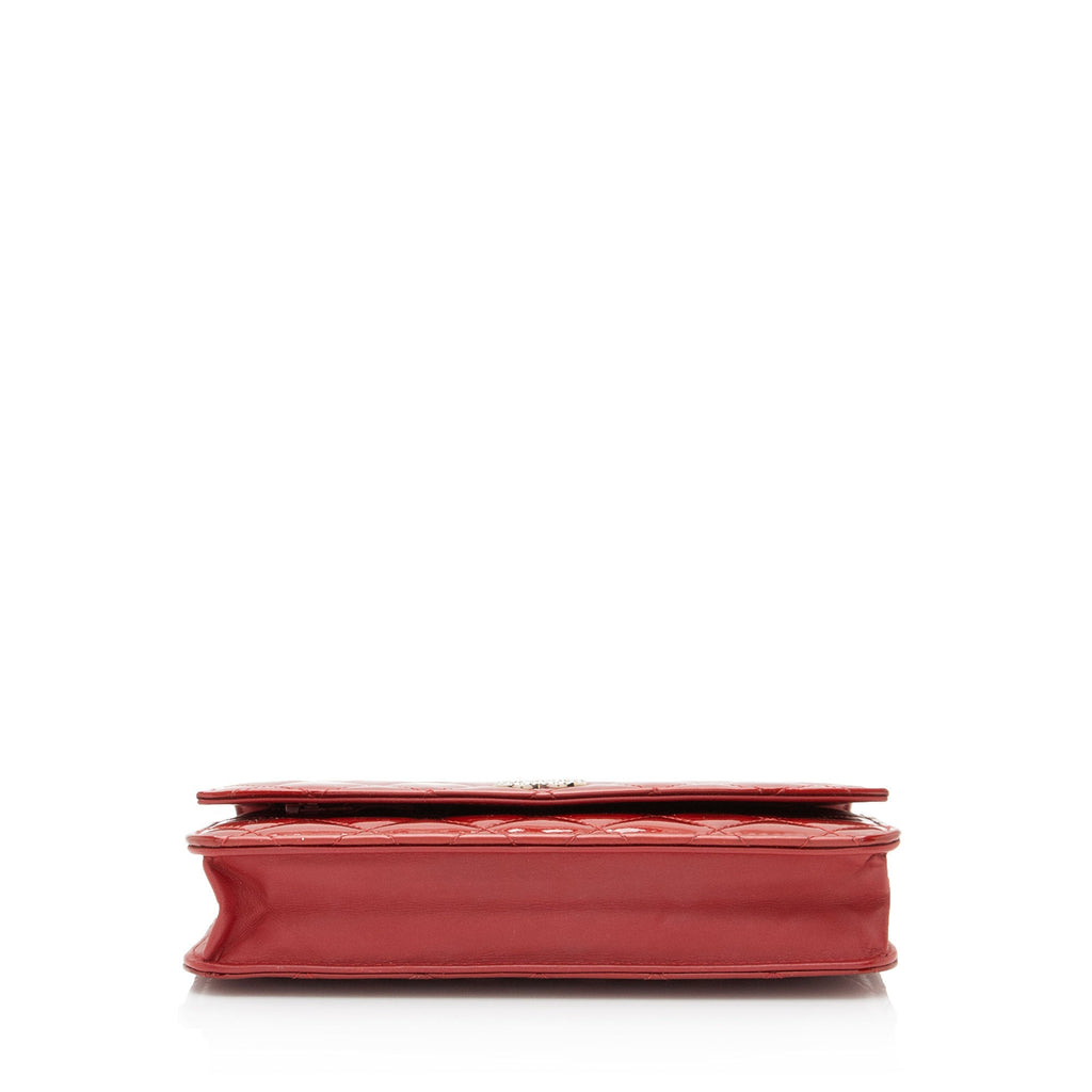 Chanel Patent Leather Classic Wallet on Chain Bag (SHF-kZcSTK)