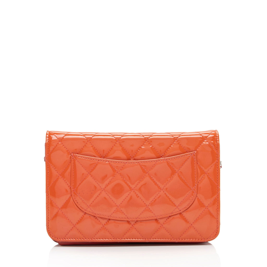 Chanel Patent Leather Classic Wallet on Chain Bag (SHF-JIB4Sf)