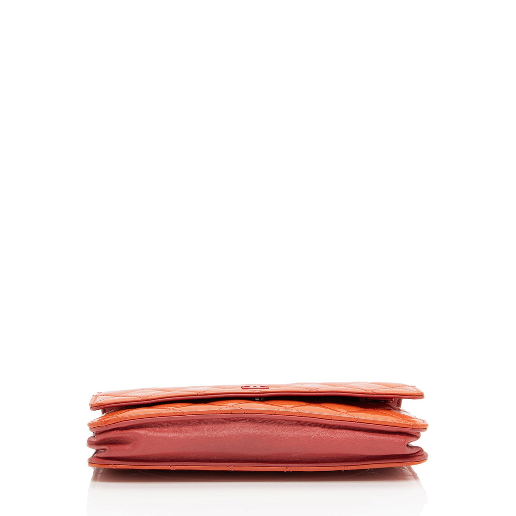 Chanel Patent Leather Classic Wallet on Chain Bag (SHF-JIB4Sf)
