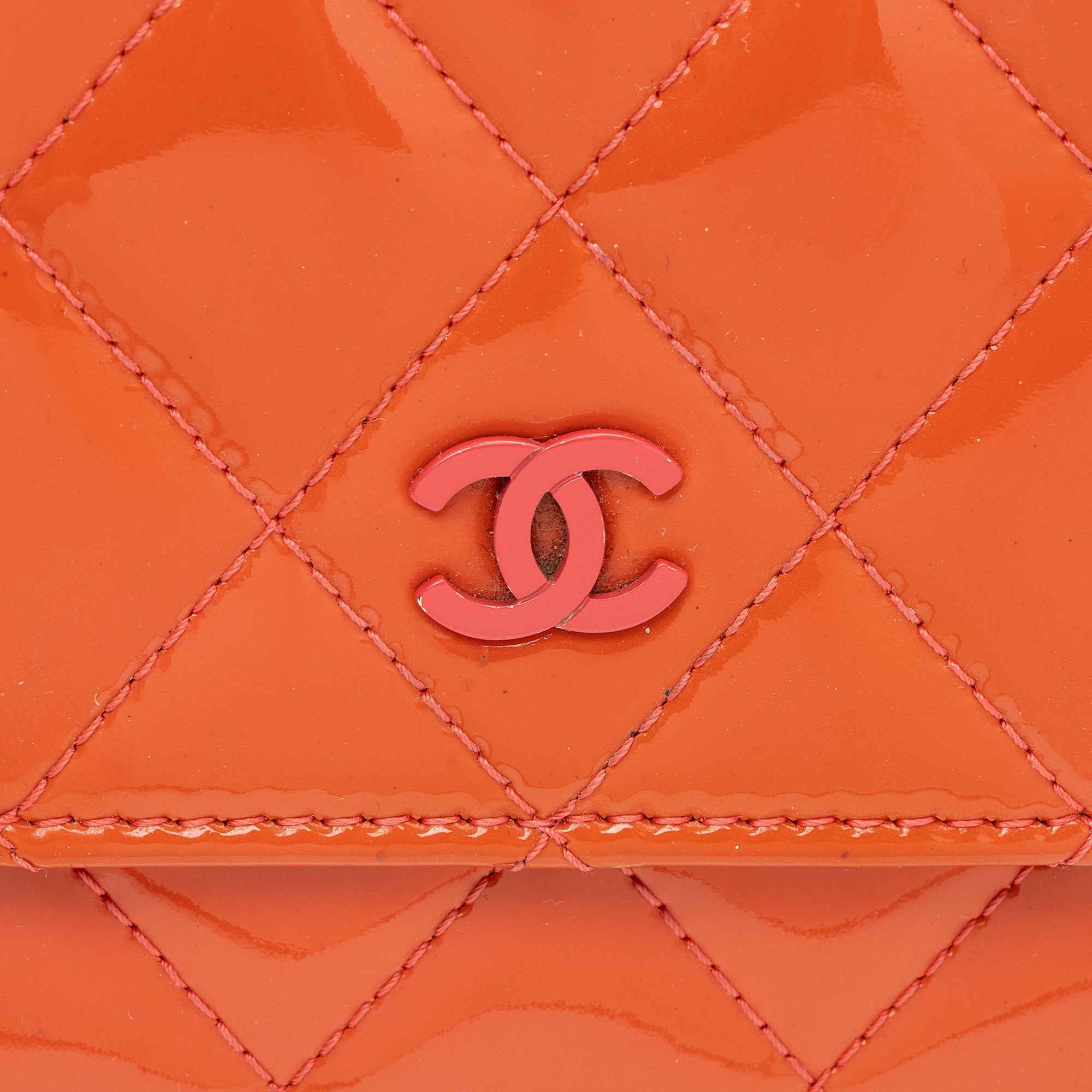 Chanel Patent Leather Classic Wallet on Chain Bag (SHF-JIB4Sf)