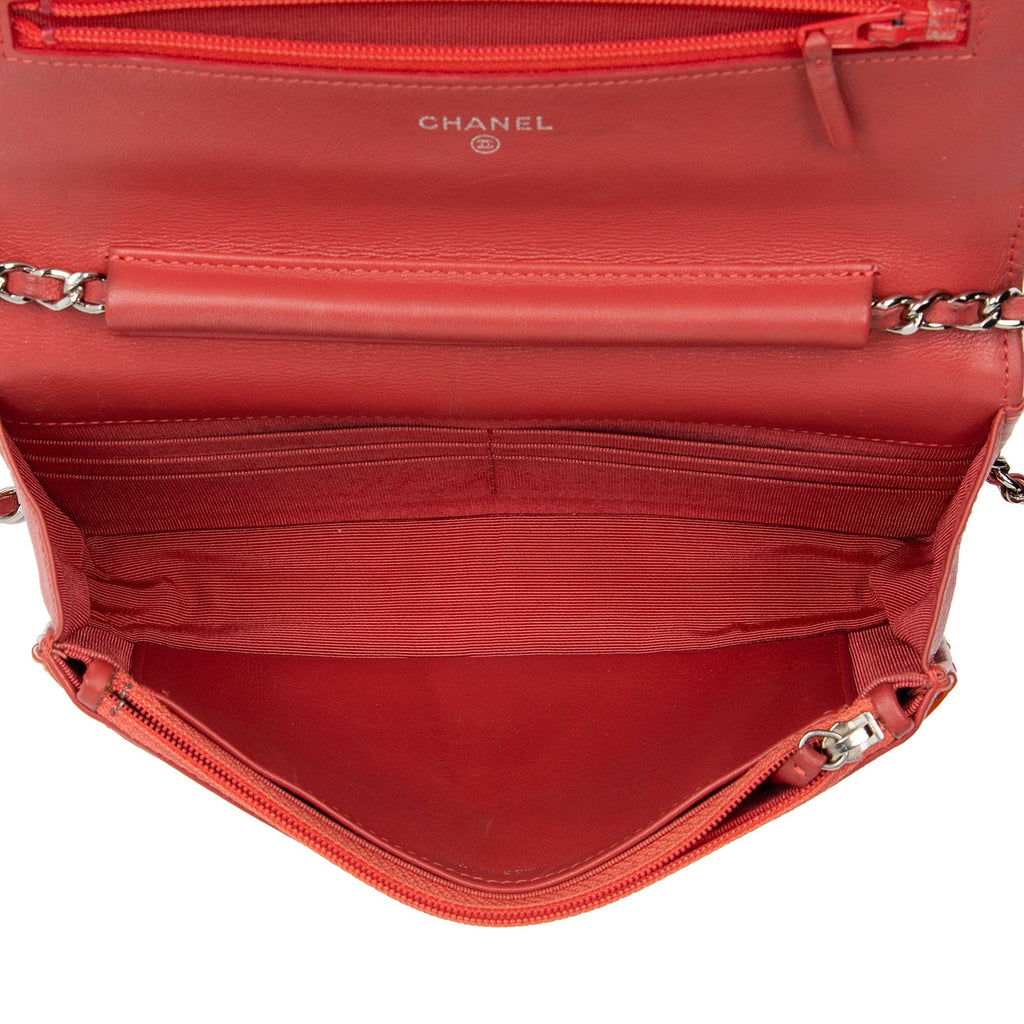 Chanel Patent Leather Classic Wallet on Chain Bag (SHF-JIB4Sf)