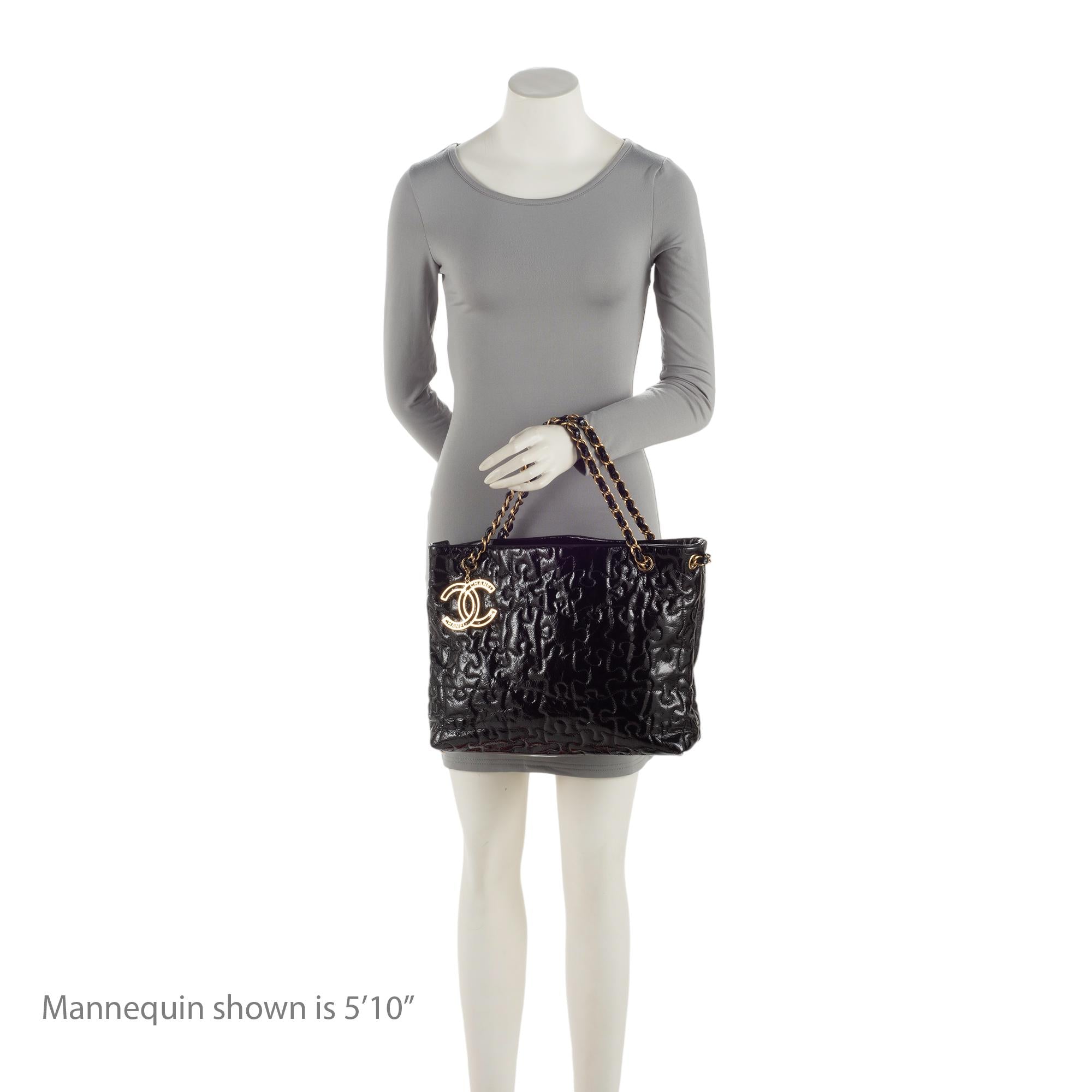 Chanel Patent Leather Puzzle Tote (SHF-uPxGaG)