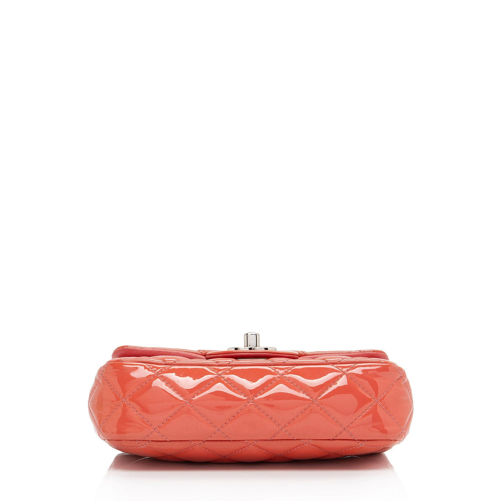Chanel Patent Leather Rectangular Extra Mini Flap Bag (SHF-M8fPie)