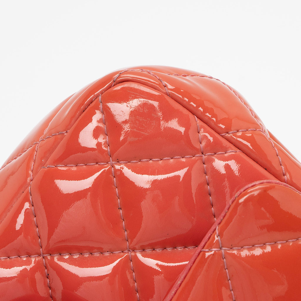 Chanel Patent Leather Rectangular Extra Mini Flap Bag (SHF-M8fPie)