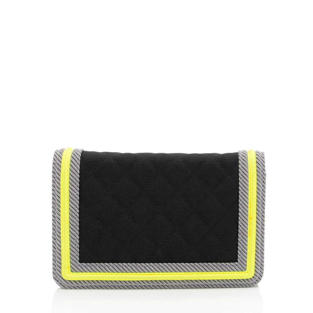 Chanel Quilted Canvas Fluo Boy Wallet on Chain Bag (SHF-jXYUuG)