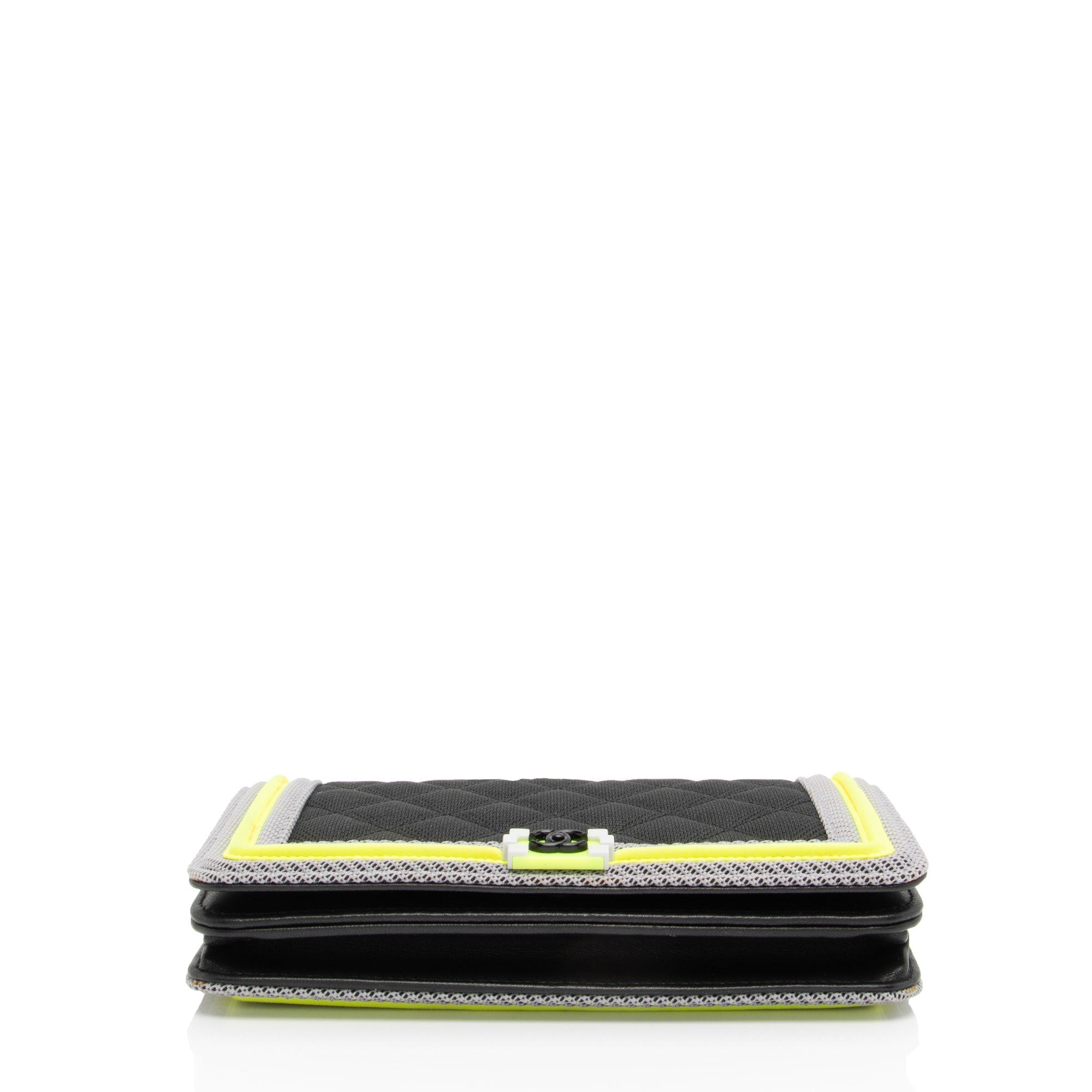 Chanel Quilted Canvas Fluo Boy Wallet on Chain Bag (SHF-jXYUuG)