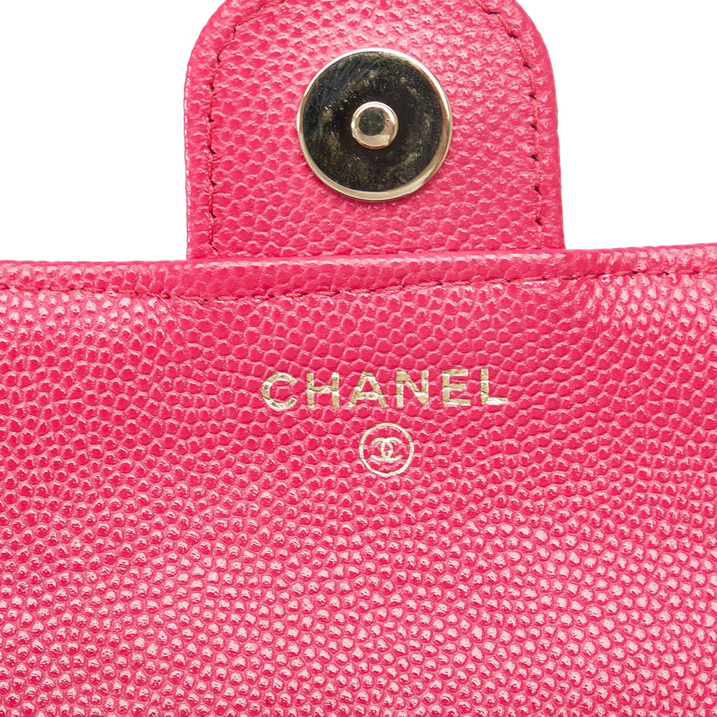 Chanel Quilted Caviar Foldable Printed Fabric Tote with Chain (SHG-p7IUF8)