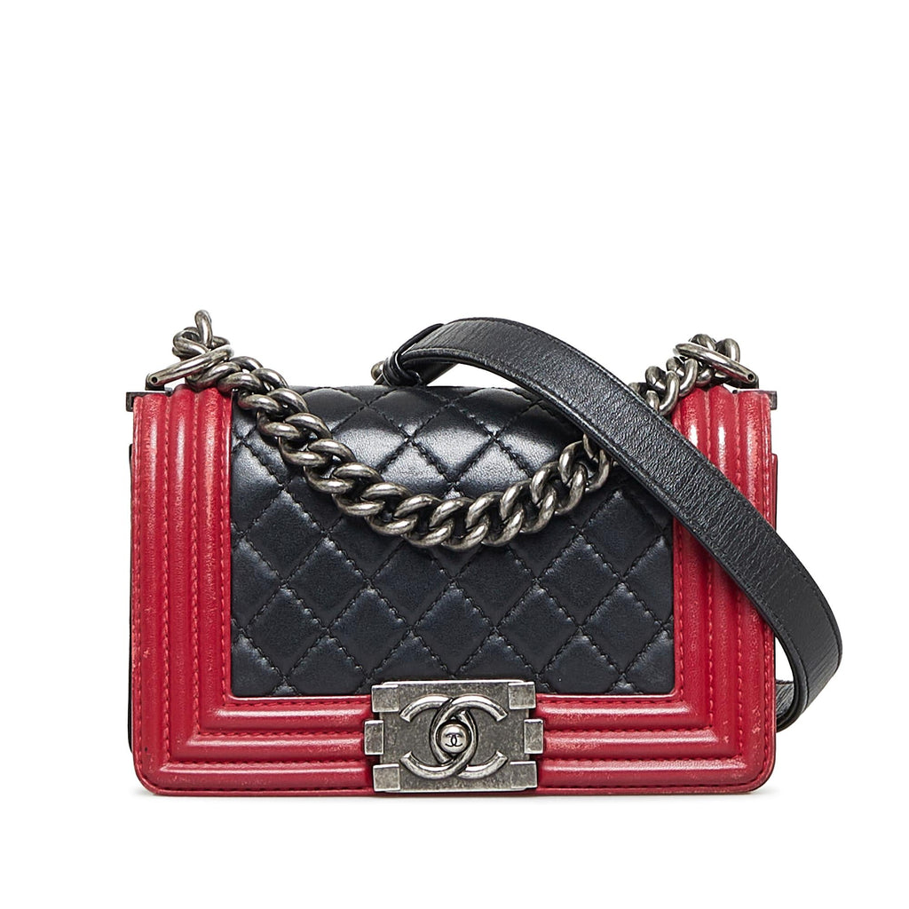Chanel Small Bicolor Boy (SHG-pSxvLC)