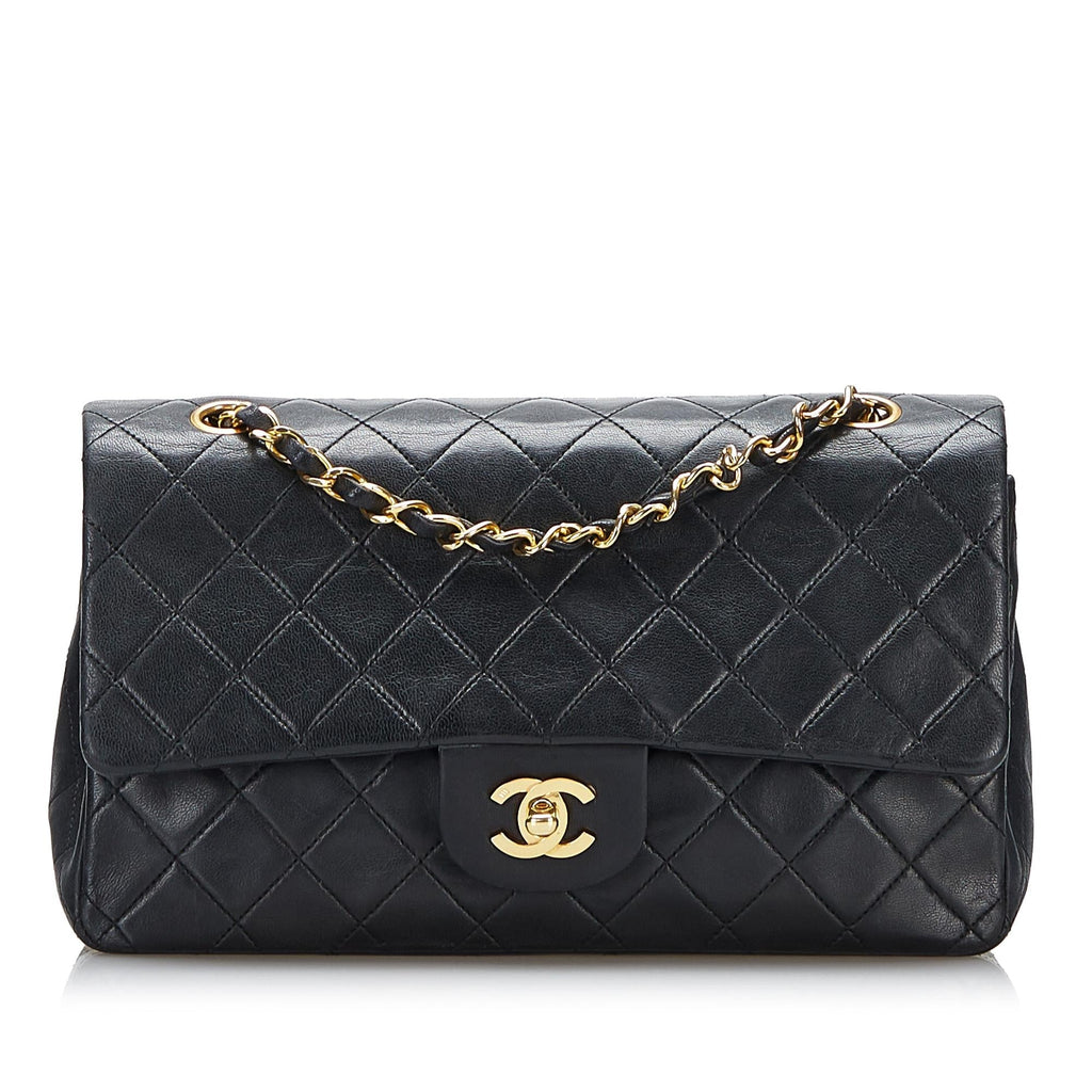 Chanel Small Classic Lambskin Double Flap (SHG-3QYLwV)