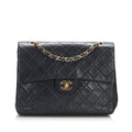 Chanel Small Classic Lambskin Double Flap (SHG-dCT8hp)