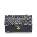 Chanel Small Classic Lambskin Leather Double Flap Bag (SHG-34518)