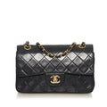 Chanel Small Classic Lambskin Leather Double Flap Bag (SHG-34538)