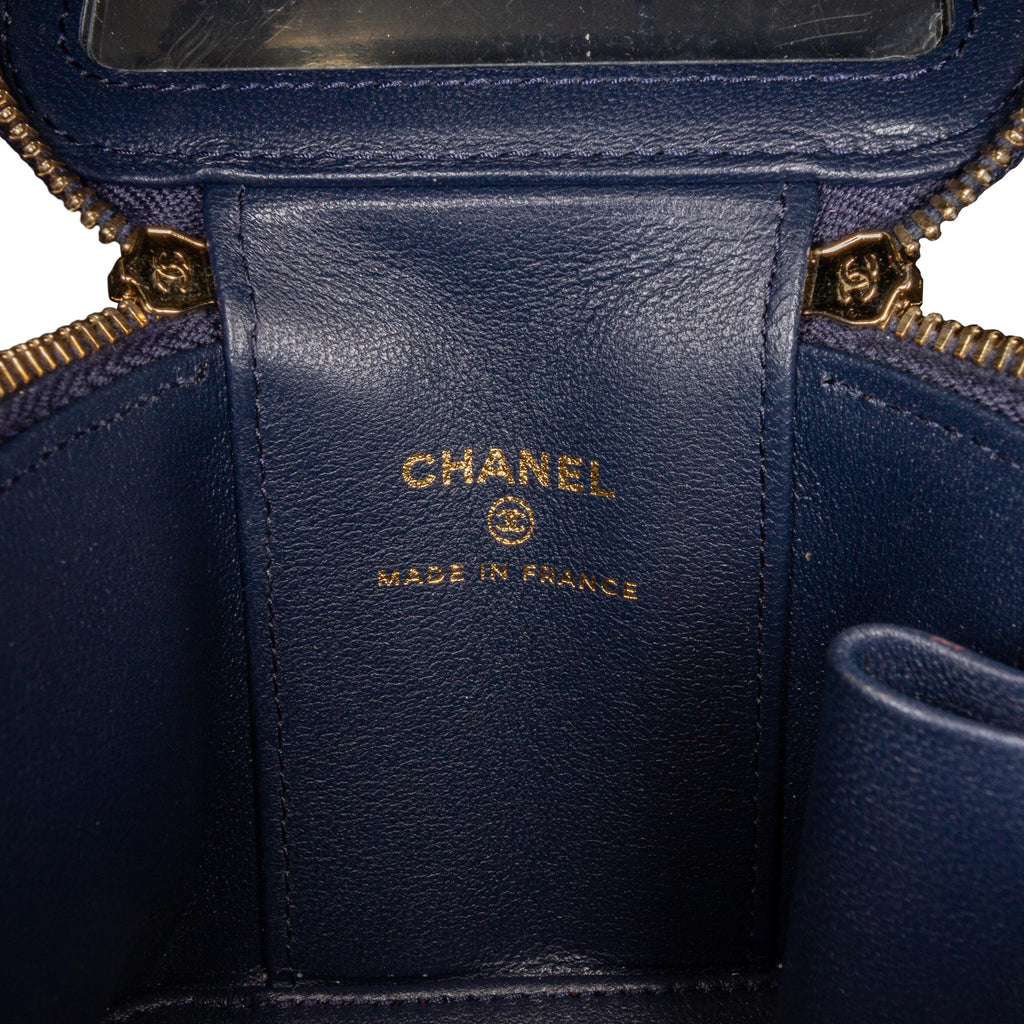 Chanel Small Lambskin Top Handle Vanity Bag (SHG-FgncGV)